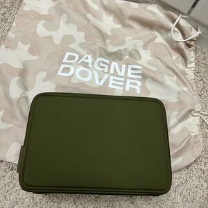 Dagne Dover Large Arlo Tech Organizer in Dark Moss